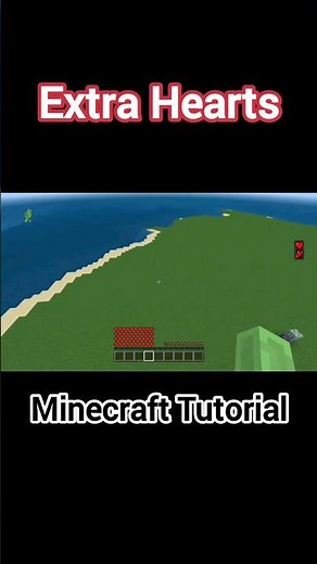 How to Get Extra Hearts in Minecraft | Command Tutorial #minecraft #shorts