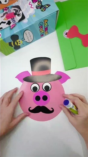The Craft Kit That Keeps Kids Busy WITHOUT Mom's Help 🐷✨#parenthack #screenfreeplay #momtok