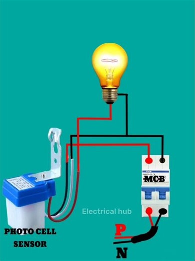 photocell wiring connection animation explained | Photocell wiring | #electrical #wiring