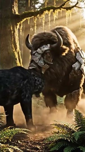 Bison vs Leopard: Insane Forest Ambush Caught on Camera #cinematicwildlife