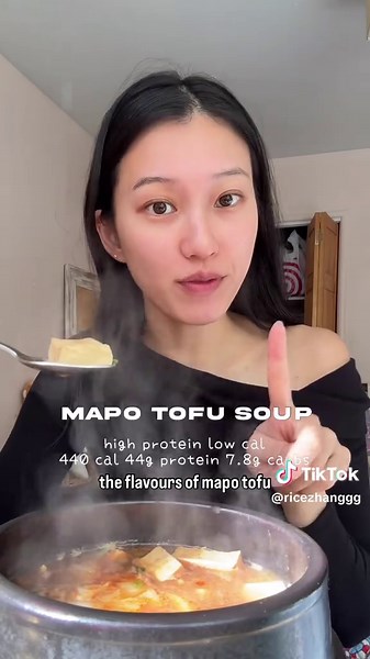High Protein Low Calorie Mapo Tofu Soup Recipe