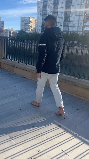 Happy when barefoot! 👣 on Instagram: "I recorded a new video: Nice and cold barefoot walk around the city, enjoy my dirty soles! Full version on my OF! #barefootguy #descalzo #gayfeetlove"