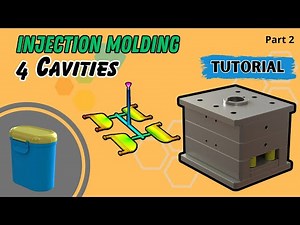 Injection Molding Design in SOLIDWORKS - Lock Milk Powder Container 2/3