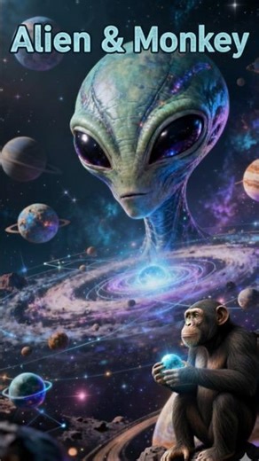 Alien & Monkey story || #story #imotional #alien