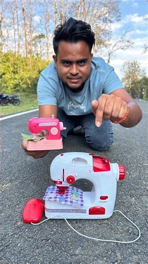 😱 Real Mini Sewing Machine Test! Can It Really Sew? 🧵🔥 #Shorts