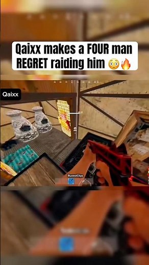 He made them regret raiding him 😳 #rustclips #rustpvp #rust #rustshorts #rustconsole #rustgameplay