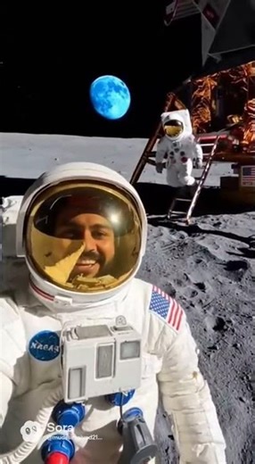 “First Moon Landing LIVE Vlog! Neil Armstrong Just Arrived!”#SpaceHistory#TimeTravelVlog#viralshort