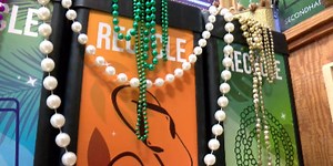 Hattiesburg Zoo recycling Mardi Gras beads