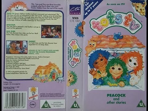Tots TV - Peacock and other stories (1993, UK VHS)
