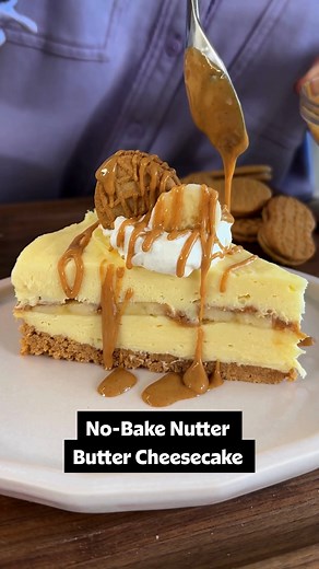 2.6M views · 27K reactions | This No-Bake Nutter Butter Cheesecake is the ultimate no-bake dessert! Click the link in the comments to get the recipe.  | Allrecipes | Facebook
