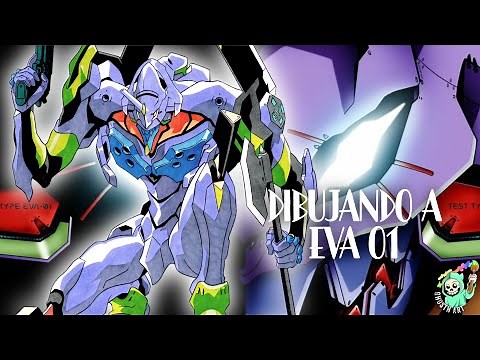 COMO DIBUJAR A EVA 01 FACIL PASO A PASO/ HOW TO DRAW EVA 01 (NEON GENESIS EVANGELION)