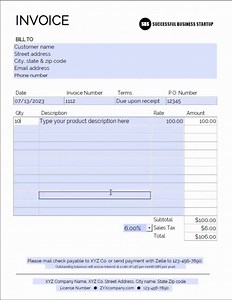 Invoice, Upload Logo, Calculating, Invoice Form, Business Invoice, Sales Invoice, Editable, Fillable, Printable, , PDF Invoice, Template, - Etsy