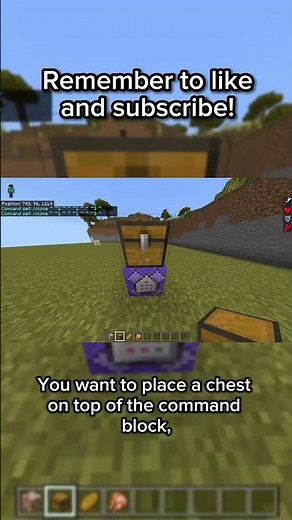 How To Get An Auto Refilling Chest In Minecraft #shorts #minecraft