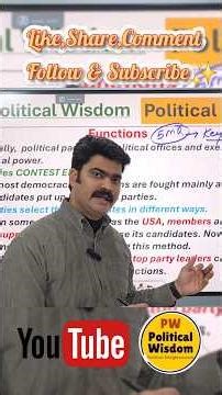 Functions of Political Parties | Political Parties Shorts Series #shortsfeed #viralshorts #ytshorts