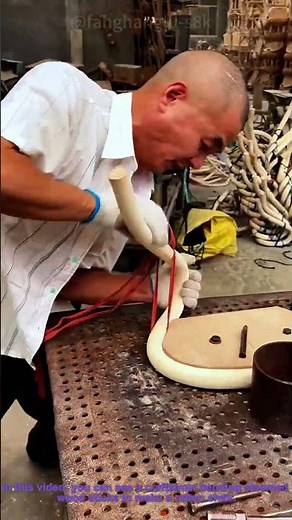 Woodworking Craft: Bending Steamed Wood Sticks to Make Rattan Chairs – Traditional Technique