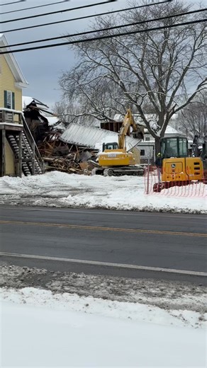 Demolition of 117 Fairview Ave, along with multiple other structures along Oakwood Blvd has commenced, paving the way for a new apartment complex, on the Greenport and Hudson City line. | Columbia County Morning News "Start Your Day With Yeh"
