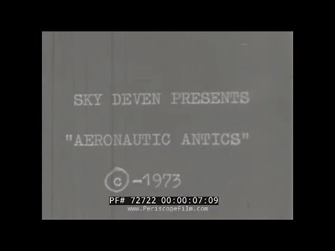 " AERONAUTIC ANTICS " EARLY AVIATION FOOTAGE - FLYING MACHINES, BARNSTORMERS, STUNT PILOTS 72722