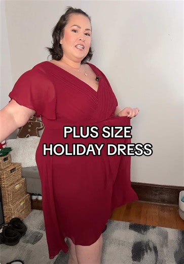 Plus size holiday dress ❤️✨ #plussize #dress #plussizedress #plussizedresses #holidaydress