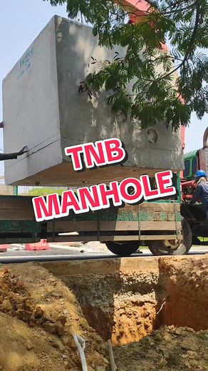 Installation of TNB Manhole for Electrical Work