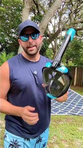 Anti fog/leak proof full face snorkel mask! These are awesome! 😎 #fullfacesnorklemask #snorkelmask