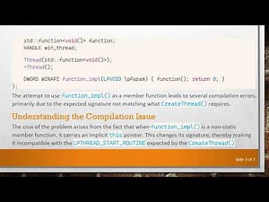 Wrapping the Windows Thread API in C+ + : A Guide to Building Your Own Thread Structure