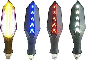 Amazon.com: Motorcycle Led Turn Signal Lights Universal Front Rear DC 48v 52v 60v 72v Blinkers Flasher Indicator Light Turning Bulbs for Electric Motorcycles Motorbike Scooter Bicycle E-Bike Moto (Amber/Red) : Automotive