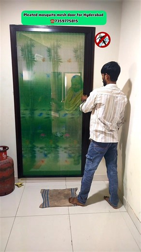 pleated Mosquito Net for windows balconies doors 🦟#mosquitonets #hyderabad #homemosquitoscreen