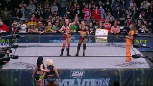 Following the conclusion of the #AEW Women's World Championship match, Ruby Soho showed her true colors 🟩⬛️ Order the #AEWRevolution replay right now: 🔗 bleacherreport.com/videos/all-elite-wrestling-ppv | All Elite Wrestling