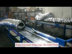 Insulated flexible duct production line
