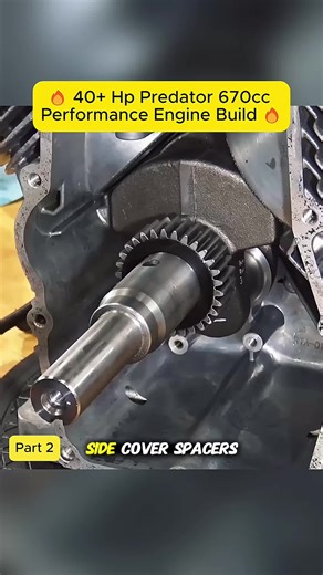p2 🔥 40 Hp Predator 670cc Performance Engine Bui#repair #fypシ゚ #engineering #engine #car
