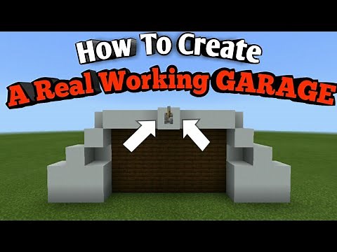 How to BUILD REAL GARAGE in Minecraft
