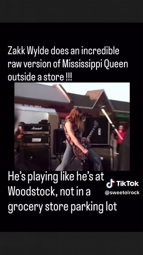 Zakk Wylde Rocks Mississippi Queen in 1993 Parking Lot