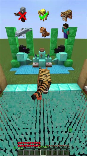 💀🐑 Minecraft Mob Jumping Olympics 🏅🤣 #mhaedit