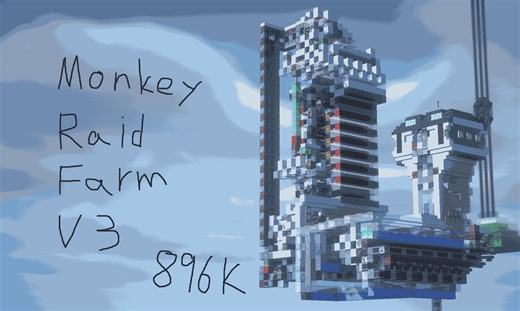 [ 1.18~1.20 ]Monkey Raid Farm V3 By Fallen_Monkey 896K襲擊塔