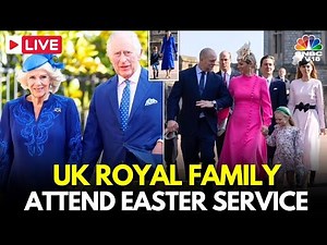 LIVE: King Charles & Queen Attend Easter Sunday Church Service Without Wales Family, UK | IN18L
