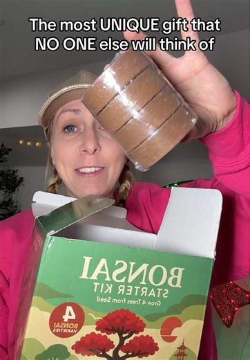 This Bonsai Tree Kit has everything you need to grow your own bonsai trees. This is perfect for gardeners or plant lovers. A great gift idea! #bonsai #giftideas #uniquegiftideas #uniquegifts #tiktokshopcreatorpicks