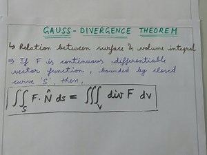 GAUSS DIVERGENCE THEOREM