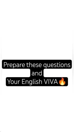 Prepare these Questions & Your English VIVA 🔥 #class12 #learnenglish #boardexampreparation