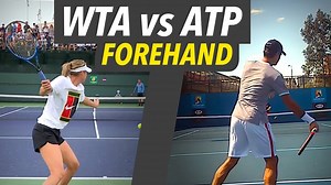WTA vs ATP Forehand (and how to hit ATP style) -