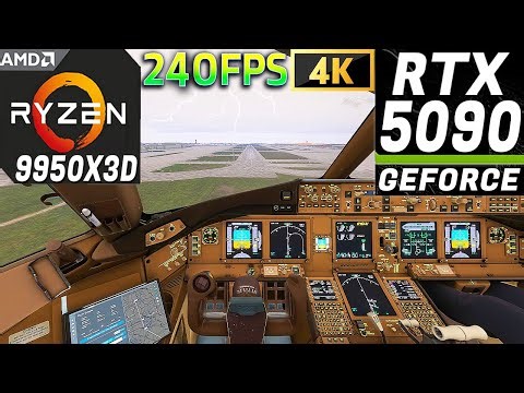 MSFS 2024 - Landing at Beijing Airport - RTX 5090 + 9950X3D | 4K-ULTRA Graphics | PMDG 777-300ER