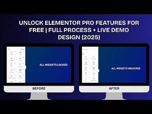 Unlock Elementor Pro Features for FREE | Full Process + Live Demo Design (2025)
