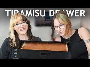 Goth Egg and Emily Hopkins make a tiramisu in a drawer