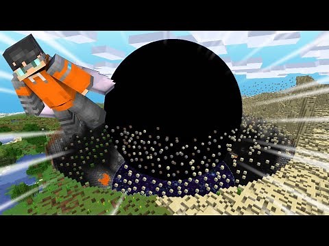 Minecraft pero un Agujero Negro CRECE CADA SEGUNDO