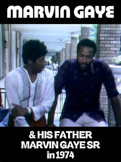 Marvin Gaye & His Father in 1974. 10 years after this, Marvin was shot and killed by his father during an argument. #marvingaye #interview #documentary #1974 #vintagevibes