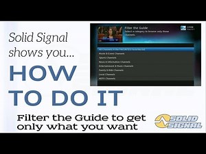 Solid Signal shows you: How to filter your DIRECTV guide