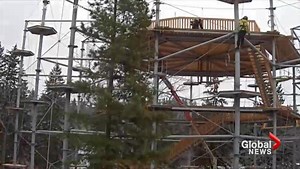 Timelapse video shows Edmonton aerial park’s creation