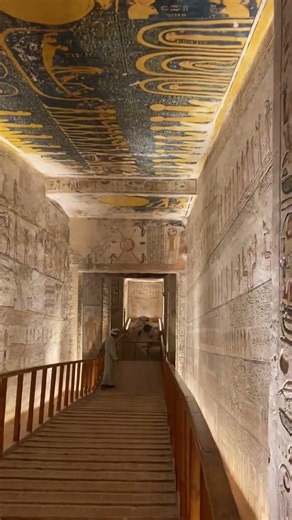 Vivid Hieroglyphs Seen On Every Surface In Tomb Of Ramesses V/VI -Valley Of The Kings, Luxor, Egypt