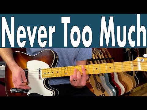 Luther Vandross Never Too Much Intro Guitar Lesson + Tutorial + TABS