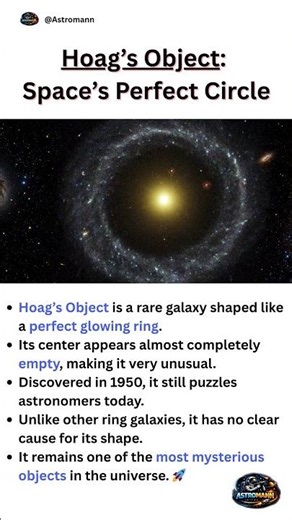 A perfect ring floating in space—how is this real?#space #cosmicexploration
