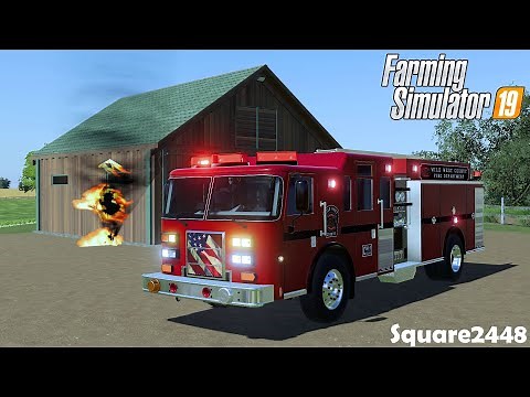 SUMMER FIRE WORKS SET BARN ON FIRE! | ROLEPLAY | FIRE RESCUE | FS19